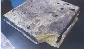 Рисунок 3: полиуретановый образец взят с плоской крыши